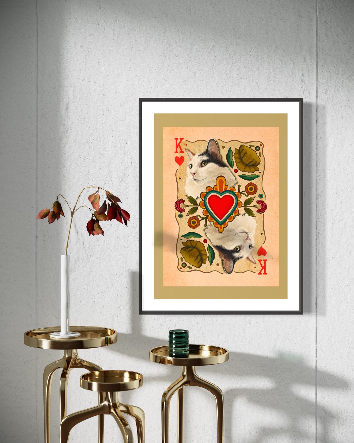 King of Hearts Print